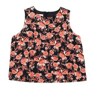 Marni Floral Print Boxy Tank Top Blouse
